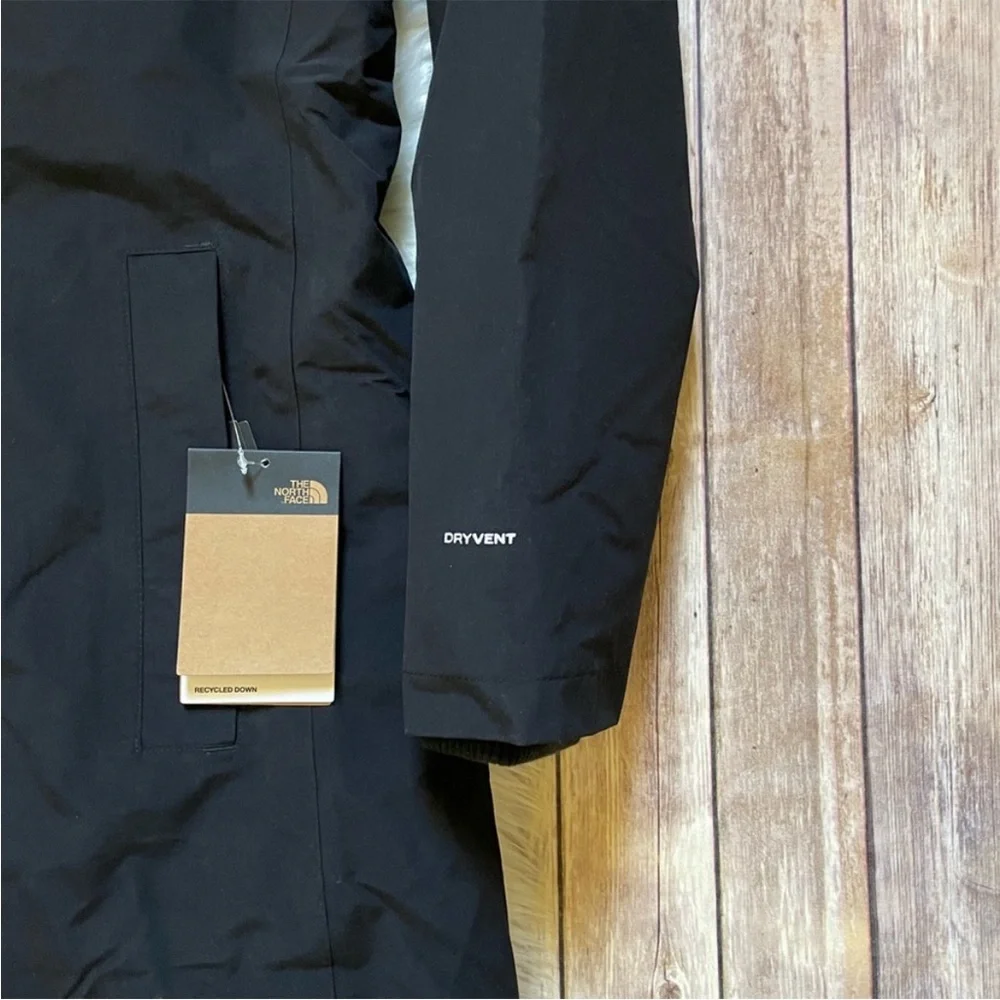 The North Face Women’s Arctic Parka Waterproof Black Coat - Picture 4 of 10